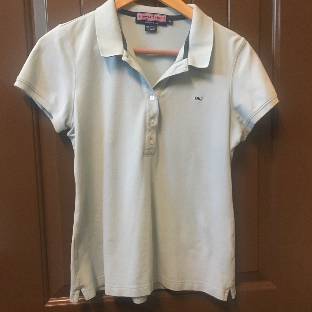 Light blue Vineyard Vines polo
